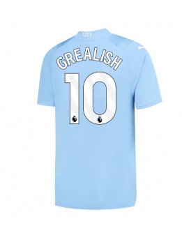 Moški Nogometna dresi replika Manchester City Jack Grealish #10 Domači 2023-24 Kratek rokav